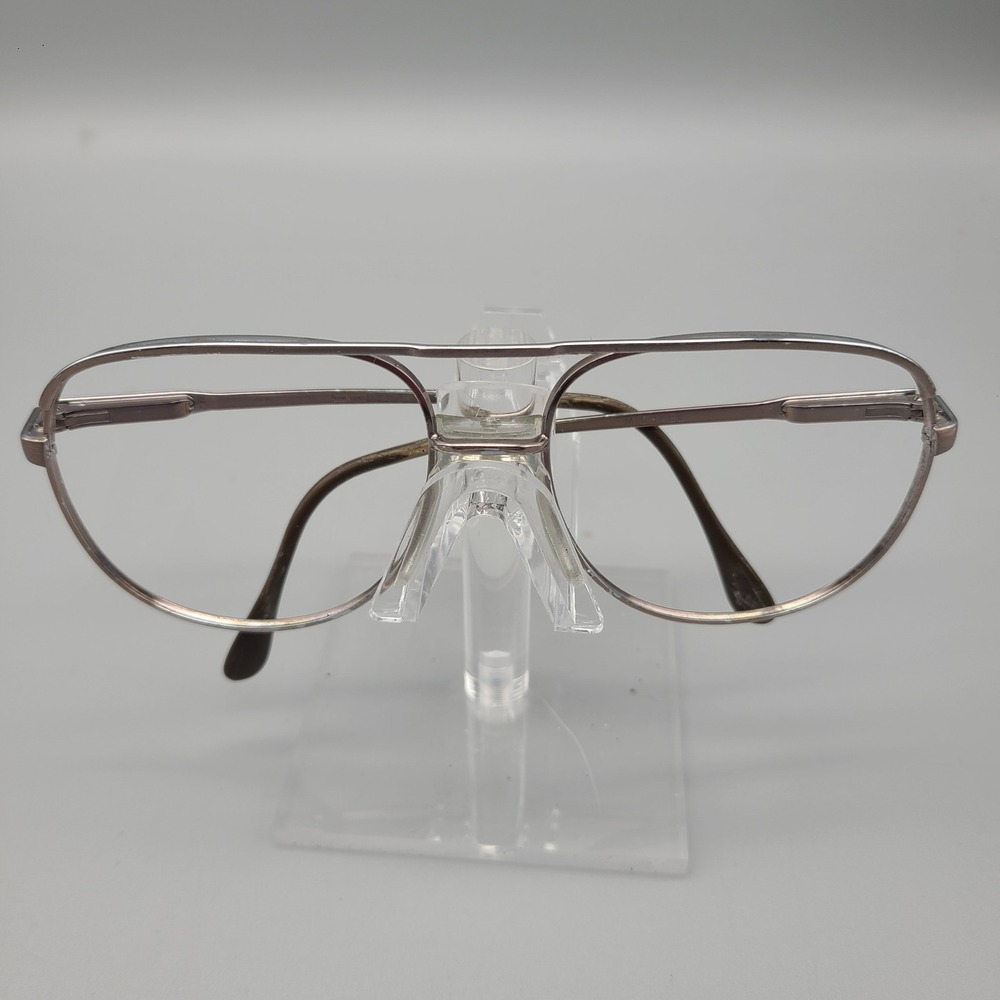 Monsieur Michael Vintage Aviator Glasses Frames Silver Tone 58-17 Frame France